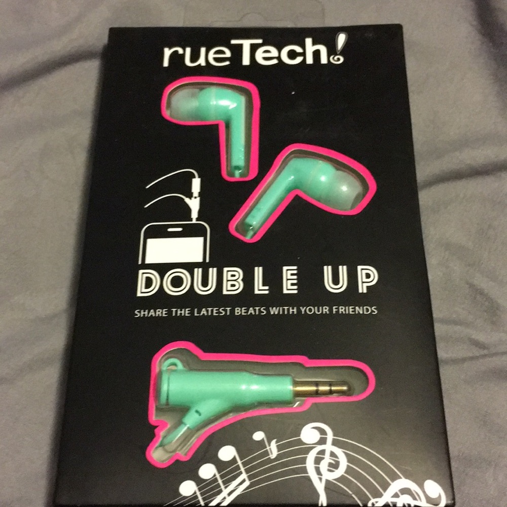 Mint green Double up earbuds